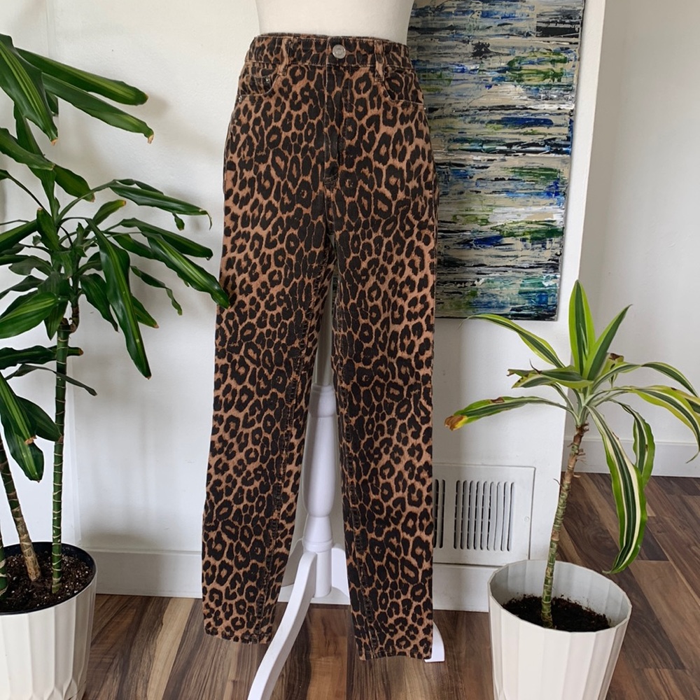 Zara Leopard Jeans